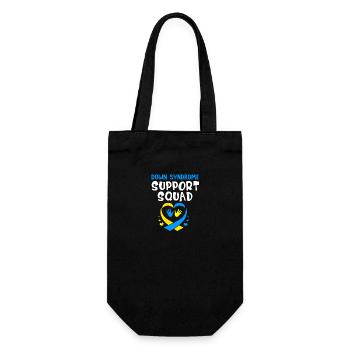 Down Syndrom T21 Chromosom Trisomie - Geschenkbeutel für Flaschen - Schwarz - Vorne