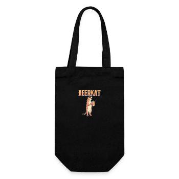 Meerkat - Gift Bag for Bottles - black - Front