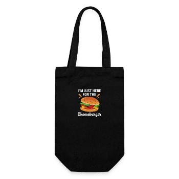 Cheeseburger Burger - Gift Bag for Bottles - black - Front