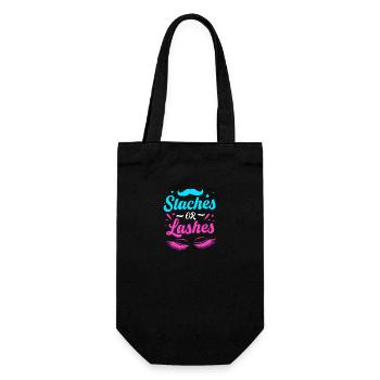 Gender Reveal Babyshower - Geschenkbeutel für Flaschen - Schwarz - Vorne