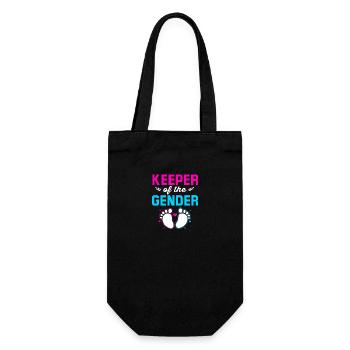 Gender Reveal Babyshower - Gift Bag for Bottles - black - Front