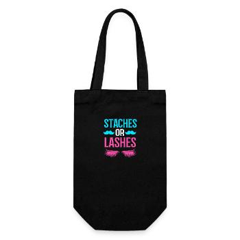 Gender Reveal Babyshower - Geschenkbeutel für Flaschen - Schwarz - Vorne