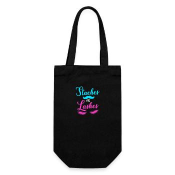 Gender Reveal - Geschenkbeutel für Flaschen - Schwarz - Vorne