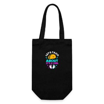 Gender Reveal Babyshower Taco - Gift Bag for Bottles - black - Front