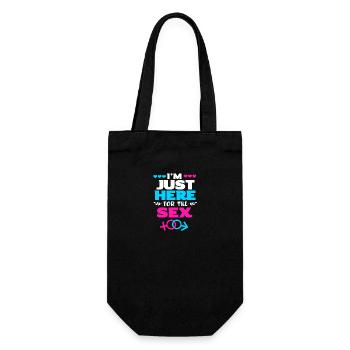 Gender Reveal Babyshower - Geschenkbeutel für Flaschen - Schwarz - Vorne