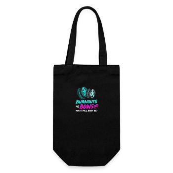Gender Reveal Babyshower - Geschenkbeutel für Flaschen - Schwarz - Vorne