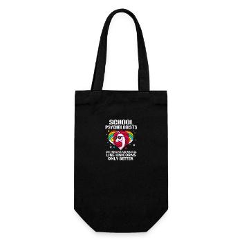 School psychologist - Gift Bag for Bottles - black - Front