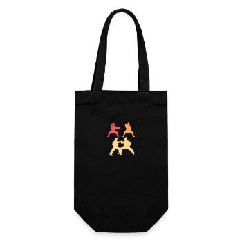 Karate Selbstverteidigung - Geschenkbeutel für Flaschen - Schwarz - Vorne