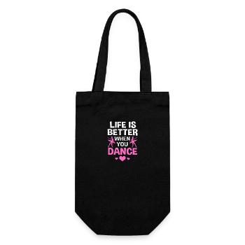 Ballet Ballet Dancer - Gift Bag for Bottles - black - Front