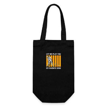 Bauarbeiter Baustelle - Geschenkbeutel für Flaschen - Schwarz - Vorne