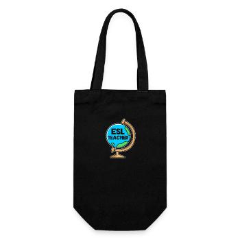 Englischlehrerin Englisch Lehrer - Geschenkbeutel für Flaschen - Schwarz - Vorne