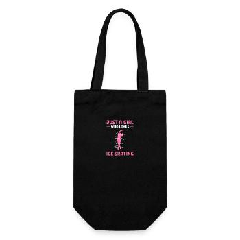Ice skating Ice skating Ice skating - Gift Bag for Bottles - black - Front