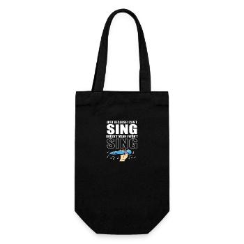 Karaoke - Geschenkbeutel für Flaschen - Schwarz - Vorne