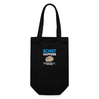 Geologe Geologie - Geschenkbeutel für Flaschen - Schwarz - Vorne