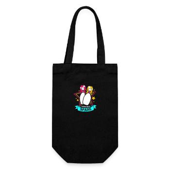 Bowling Bowler Bowling Skittles Bowling Ball - Gift Bag for Bottles - black - Front