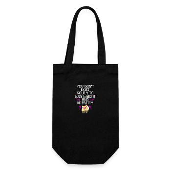 Body Positivity - Gift Bag for Bottles - black - Front