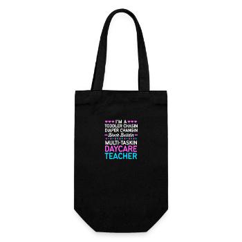 Daycare Center Education Educator Educator - Gift Bag for Bottles - black - Front