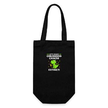 Cancer Child Cancer Survivor - Gift Bag for Bottles - black - Front