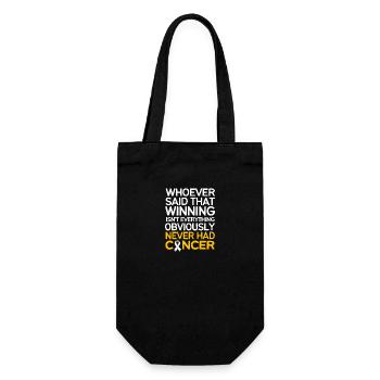 Cancer Child - Gift Bag for Bottles - black - Front