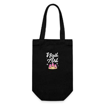Nail Designer Nail Cosmetics Beautician - Gift Bag for Bottles - black - Front