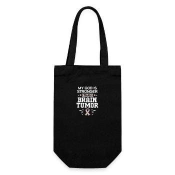 brain tumor tumor brain - Gift Bag for Bottles - black - Front