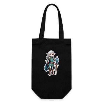 Dungeon Elf Mage - Geschenkbeutel für Flaschen - Schwarz - Vorne