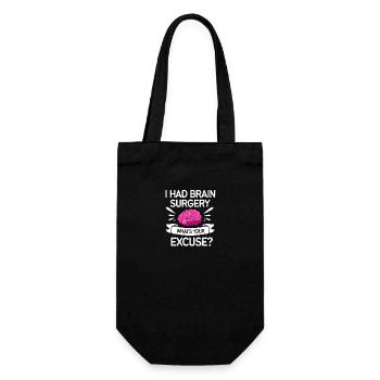Brain Tumor Tumor Brain Cancer Survivor - Gift Bag for Bottles - black - Front