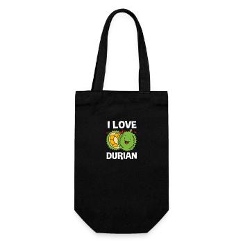 Thai Durian Fruit - Gift Bag for Bottles - black - Front