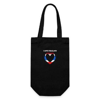 Thailand Thai Language - Gift Bag for Bottles - black - Front