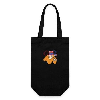 Sloth - Gift Bag for Bottles - black - Front