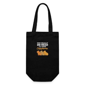 Capybara - Sac à bouteille - noir - Devant