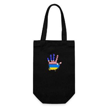 Ukraine - Gift Bag for Bottles - black - Front