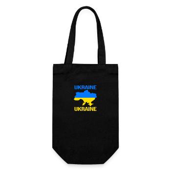 Ukraine - Gift Bag for Bottles - black - Front