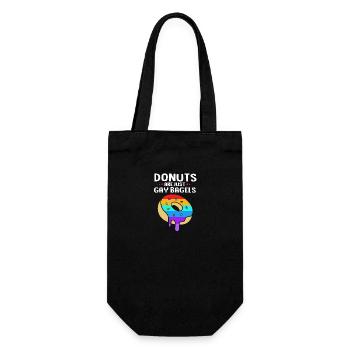 Bagel Bagels - Geschenkbeutel für Flaschen - Schwarz - Vorne