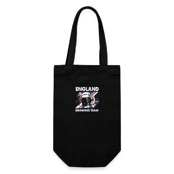 England English - Gift Bag for Bottles - black - Front