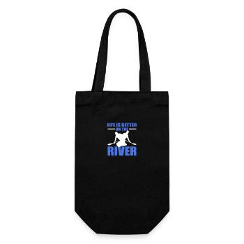 Kayaking Kayaking Canoeing Canoeing - Gift Bag for Bottles - black - Front