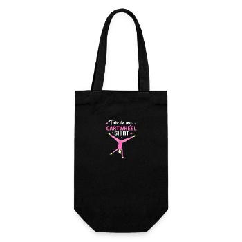 Gymnastik - Geschenkbeutel für Flaschen - Schwarz - Vorne