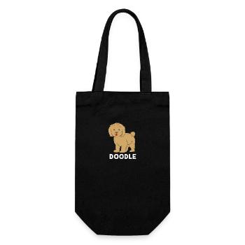 Goldendoodle - Gift Bag for Bottles - black - Front