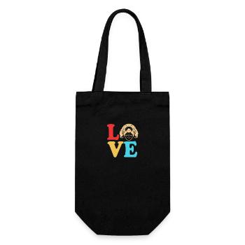 Goldendoodle - Gift Bag for Bottles - black - Front
