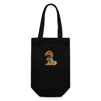 Goldendoodle - Gift Bag for Bottles - black - Front
