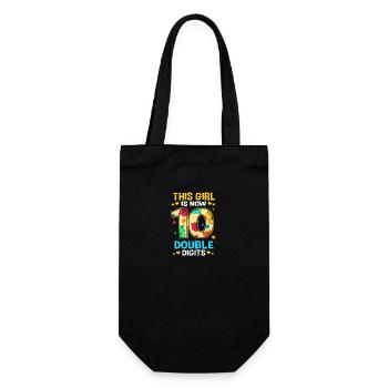 14th birthday Ten year of birth Date of birth - Gift Bag for Bottles - black - Front