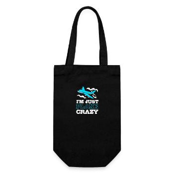 Air traffic controller - Gift Bag for Bottles - black - Front