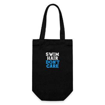 Swimming Swimmers Swimming Pool Swimming Instructors - Gift Bag for Bottles - black - Front