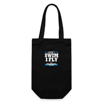 Swimming Swimmers Swimming Pool Swimming Instructors - Gift Bag for Bottles - black - Front