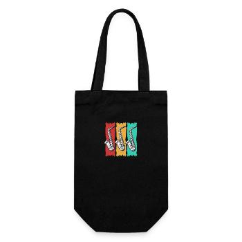 Saxophone Saxophonist - Gift Bag for Bottles - black - Front