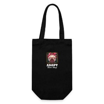 Dog Rescue Animal Rights Animal Rescue Animal Shelter - Gift Bag for Bottles - black - Front
