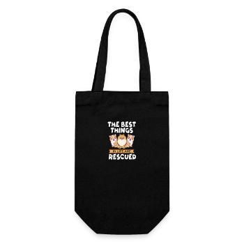 Dog Rescue Animal Rights Animal Rescue Animal Shelter - Gift Bag for Bottles - black - Front