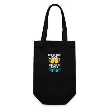 Pool Party - Gift Bag for Bottles - black - Front