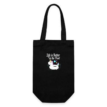 Pool Party - Gift Bag for Bottles - black - Front
