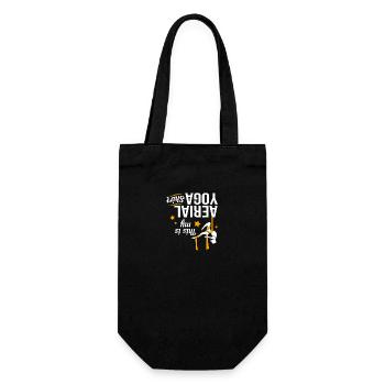 Aerial Yoga Air Yoga - Geschenkbeutel für Flaschen - Schwarz - Vorne